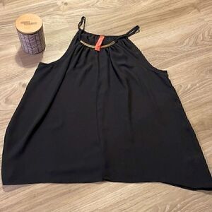 NWOT-Eight sixty Black with Gold Neck Collar Size Small